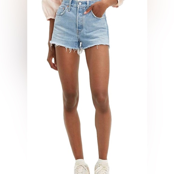 Levi's Pants - Levi's 501 Raw Hem High rise Shorts
